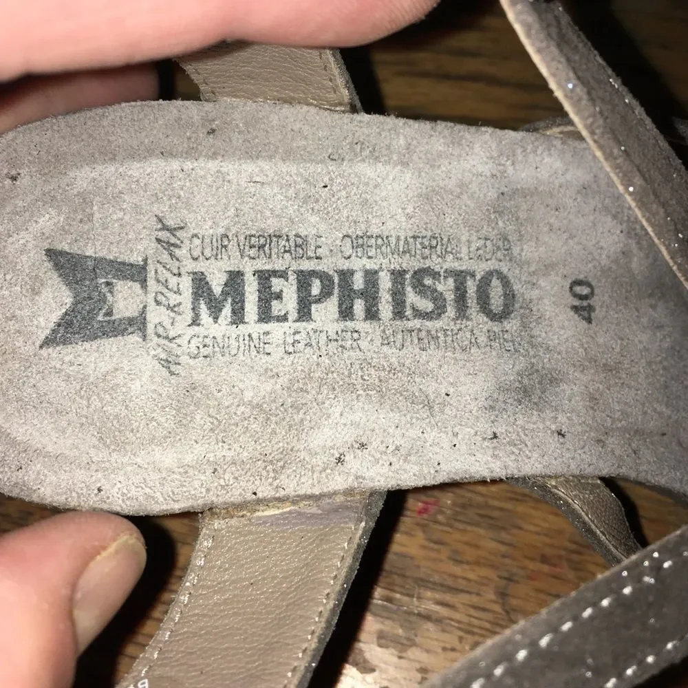 Mephisto air relax Lyla wedge sandals, size 40